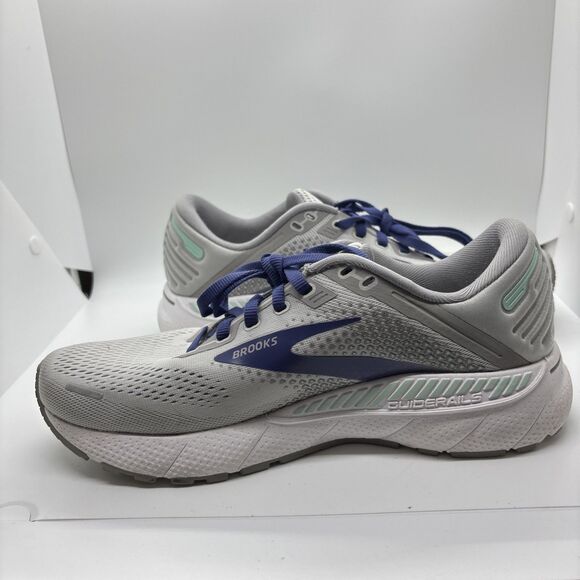Brooks Adrenaline GTS 22 Gray Blue Running Shoes Womens Size 9.5 B - Picture 8 of 14